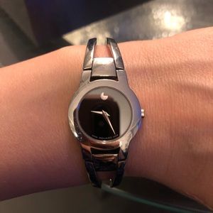 Ladies movado watch in stainless steel